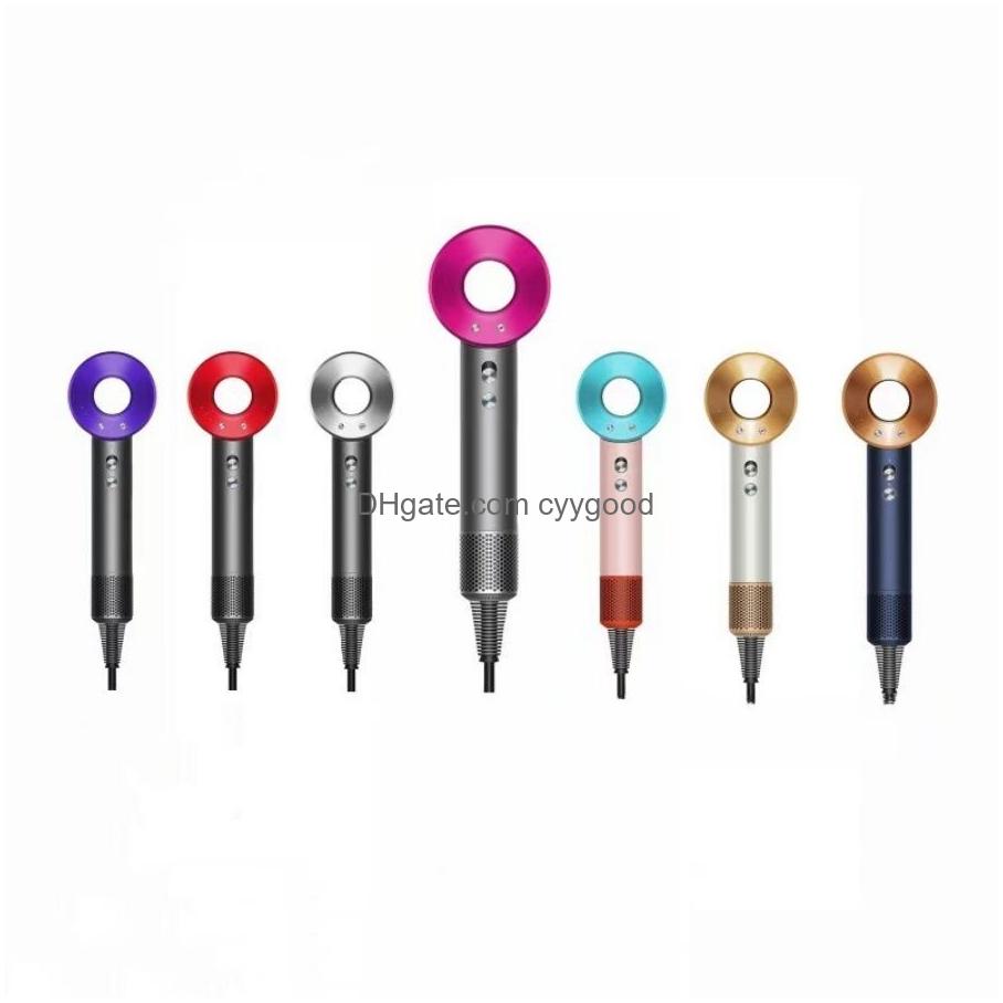 Hair Dryers High Quality Designer Fashion Salon Anion Mutehairdryer Care Electric Drier Quick-Dry Safety Egative Ionic Profession Blow Otqd2