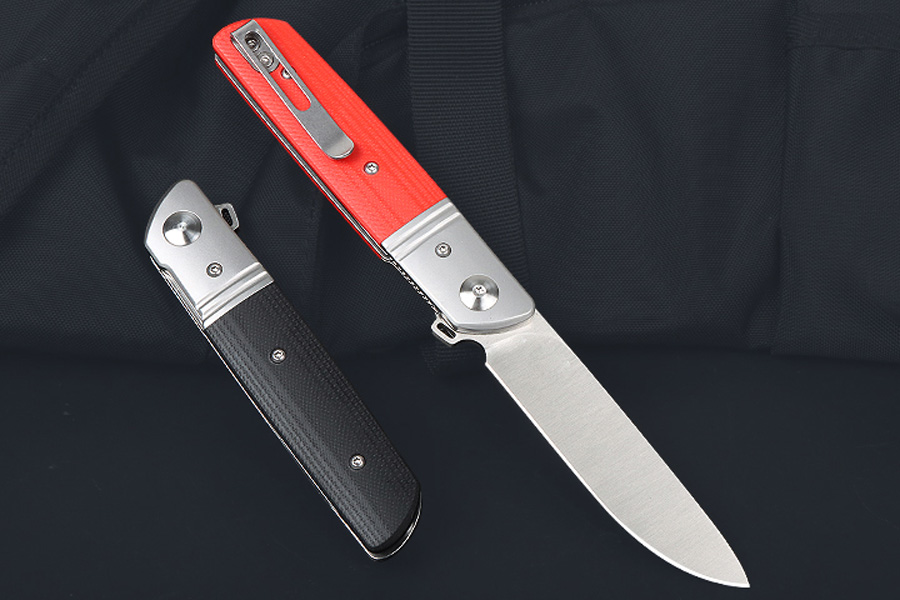 High Grade 7855 Flipper Folding Knife D2 Satin Drop Point Blade Steel G10 Handle Ball Bearing EDC Pocket Knives with Retail Box