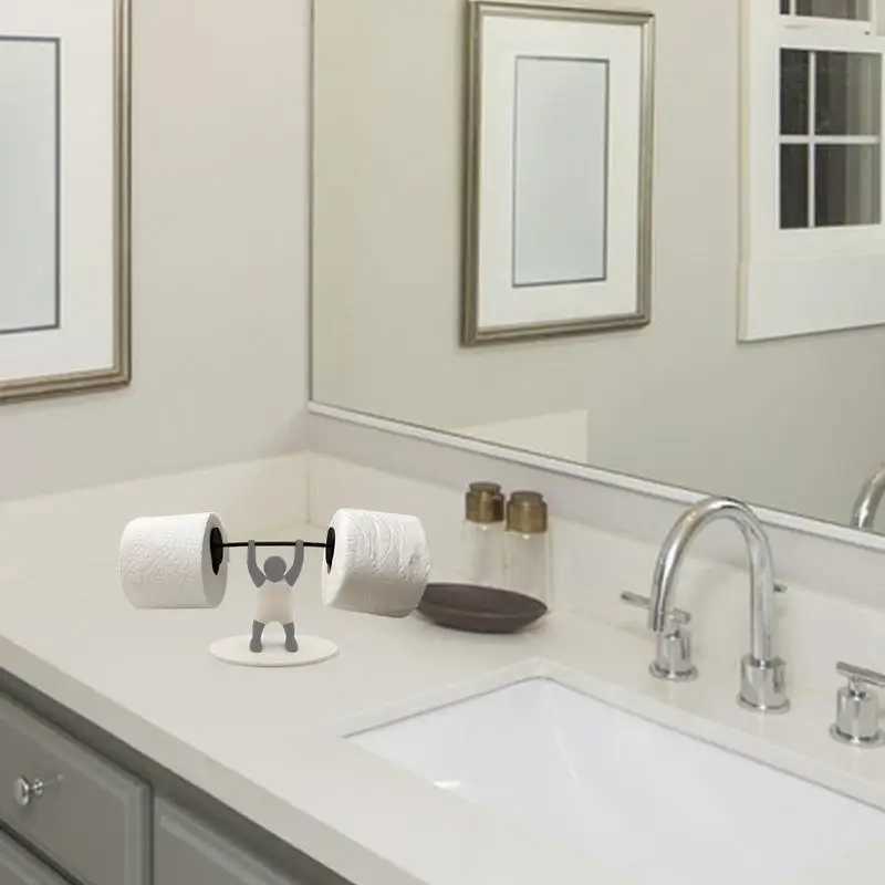 Weight lift toilet tissue holder toilet roll paper holder 3D printing unique novel and interesting Bathro paper holder Y250107