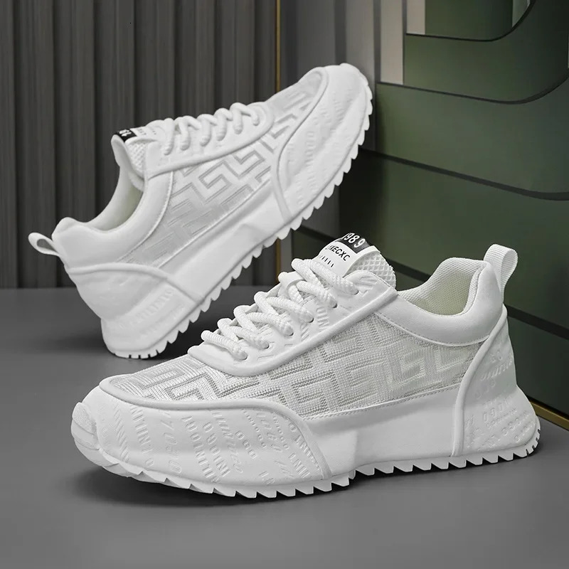 Mens Chunky Sneakers Designer Casual Breathable Sports Running for Men Lace Up Platform Vulcanized Shoes Big Size44 ddmythur