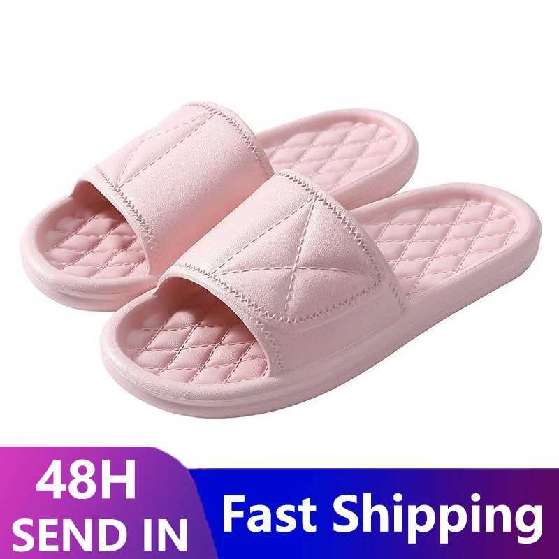 New Arrival Fashion Concise Womens Slide New Summer Home Flat Lightweight Eva Bathroom Slide Comfortable Massage Womens Indoor Slide T250108
