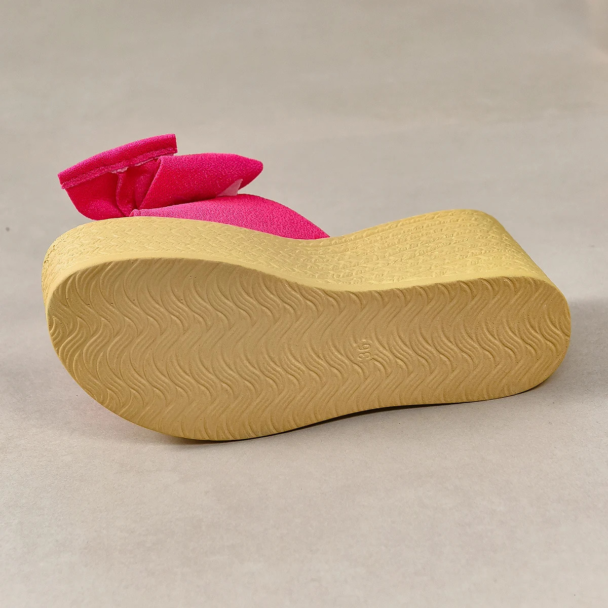 Aphixta Red Summer 9cm Wedge Heels Slippers Women Big Butterfly Mulers 4cm Platform Sandals Clog Shoe Slides Plus Size 43 250107