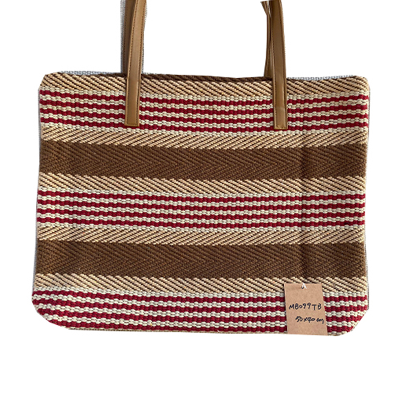 Authentic Handcrafted Coarse Linen Shoulder Bag for Women