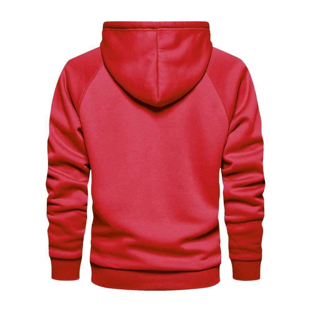 Yellow hoodie/sportswear mens top hoodie hip-hop streetwear autumn winter long sleeved hoodie mens zipper set W250108