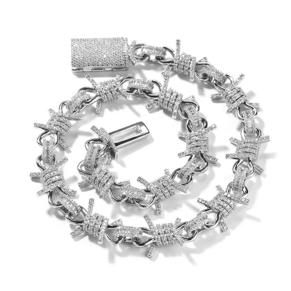 Dia hot selg 15mm Cuban chain sier moissanite hip-hop mens trendy bracelet