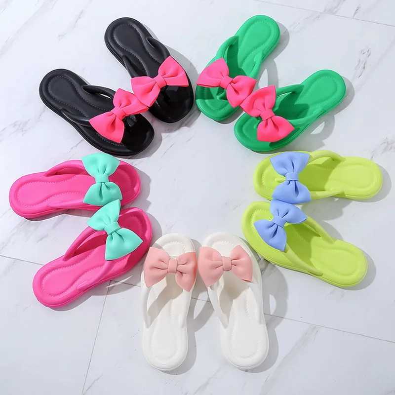 New Arrival Womens Thick Bottom Flip Cover 2025 Summer New Outdoor Beach Sandals Womens Shower Non slip Soft Slip Shoes T250108