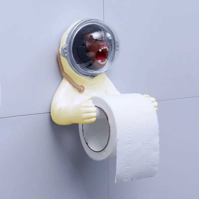 3D Dinosaur Toilet Paper Rack Organization Wall Storage Toilet Roll Rack Shelf Organization Bathroom Shower Ro Y250107