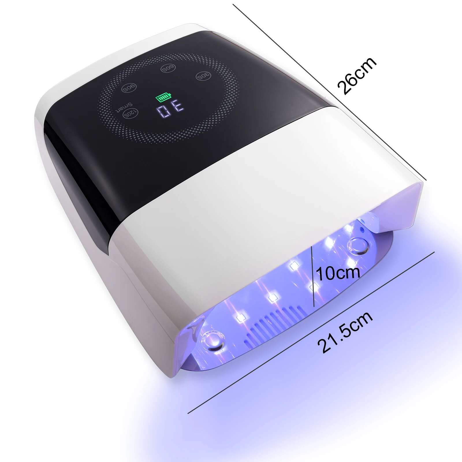 Cordless UV LED Lamp 132W Rechargeable Dryer Wireless with Auto Sensor Quick Dry All Nail Gel Polish for Home & Salon
