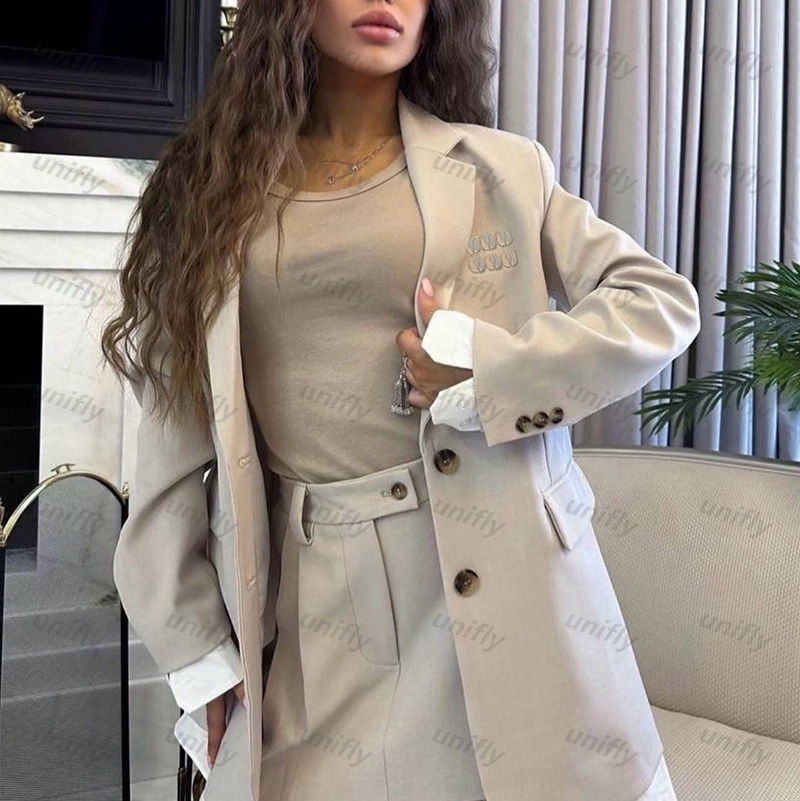 Elegant Outfits For Woman Two Piece Designer Luxury Womens Clothes Sets Women Suits Blazers Vest Slim Fit Pleated Skirts For Girls Wide Leg Straight Trousers