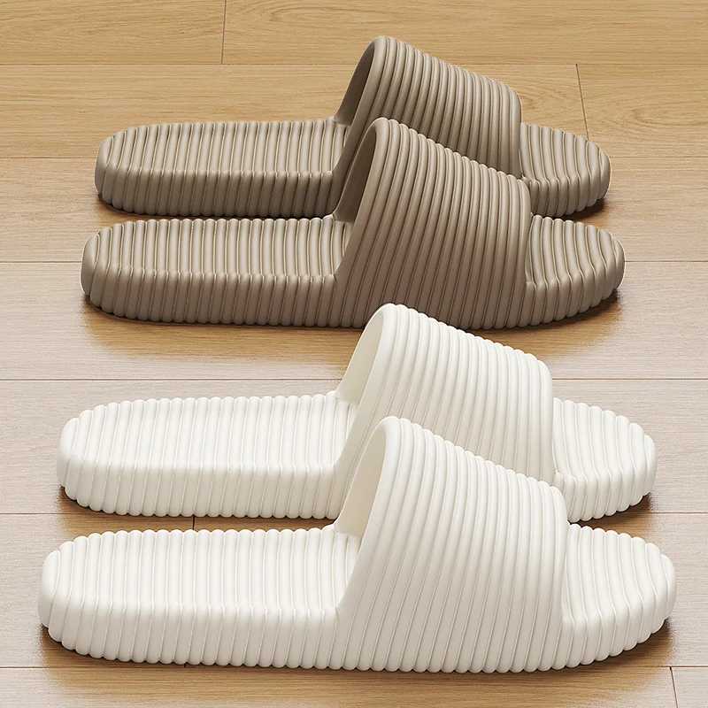 New Arrival New Fashion Summer Womens Slippers Indoor Bathroom Non slip Slippers Couples Shoes Home Leisure Flip Cover Lightweight Beach Sandals T2501