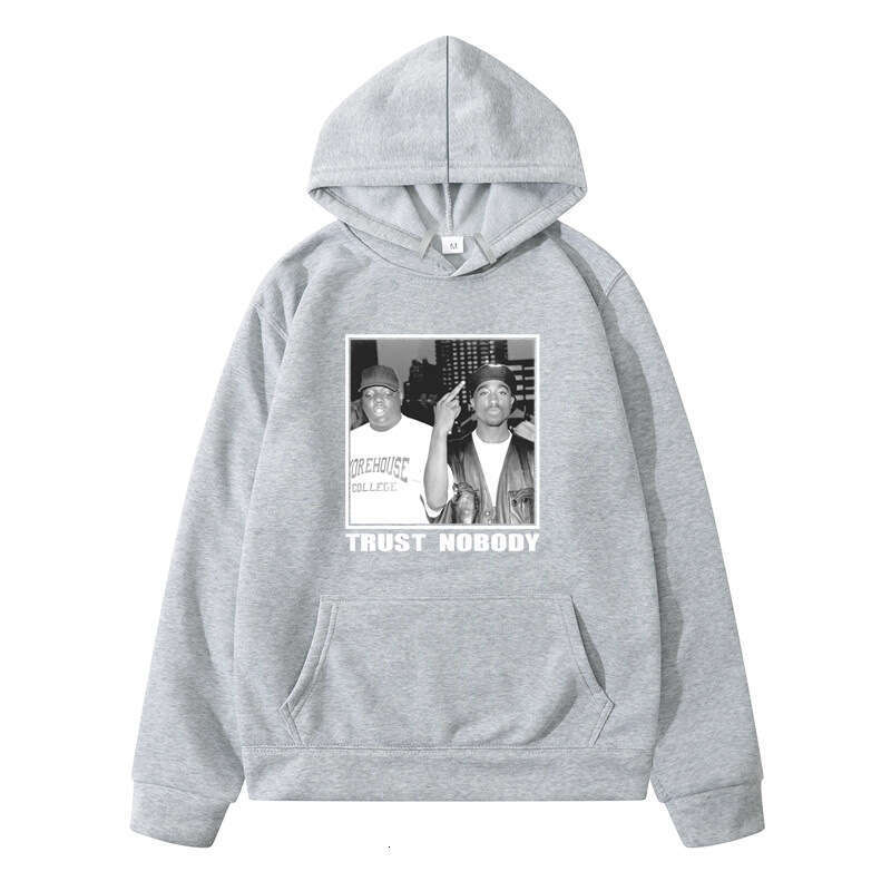 Autumn/Winter New Trendy Plush Thickened Printed Large Hoodie Men's Outerwear Class Dress