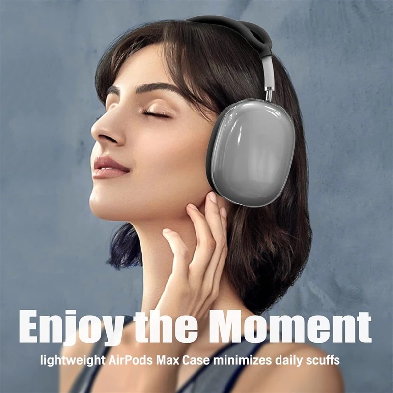 3 In 1 Silicone + TPU Clear Soft Washable Headband Cover for Airpods Max 2 Max2 Bluetooth Headphones Accessories Protective Case Replacement Cover Ear