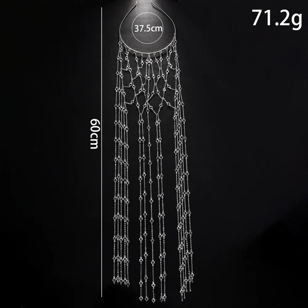 Elegant Tiara Wedding Headband with Rhinestone and Tassel for Bride Hair Accessories Fine Romantic Party Jewelry Hat 250107