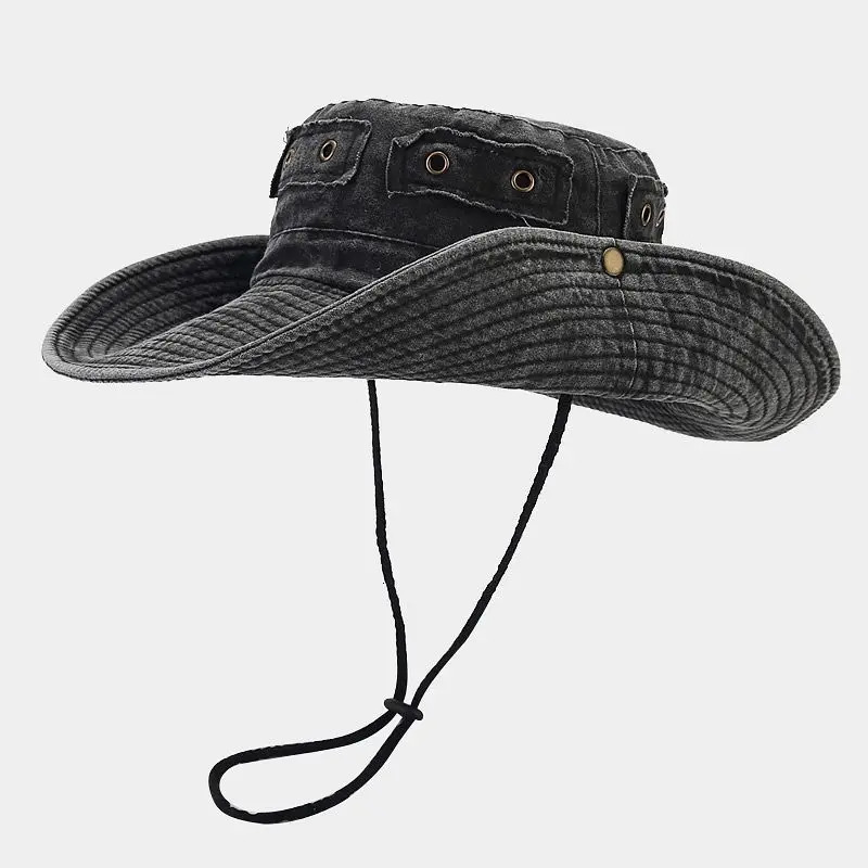 Four Seasons Cotton Solid Bucket Hat Fisherman Hat Outdoor Travel Sun Cap For Men And Women 170 250107
