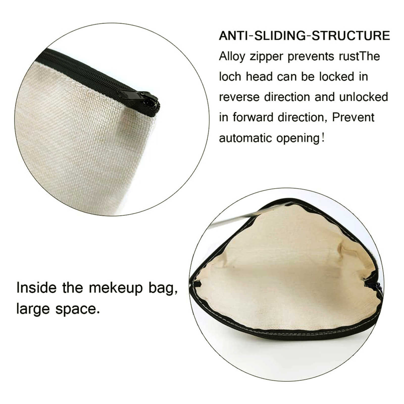 NXY New Style Linen Cosmetic Bags Cases Vintage Makeup Bag Organizer Portable Travel Clutch Bag With Zipper Large Cosmetics Storage Bag Hip