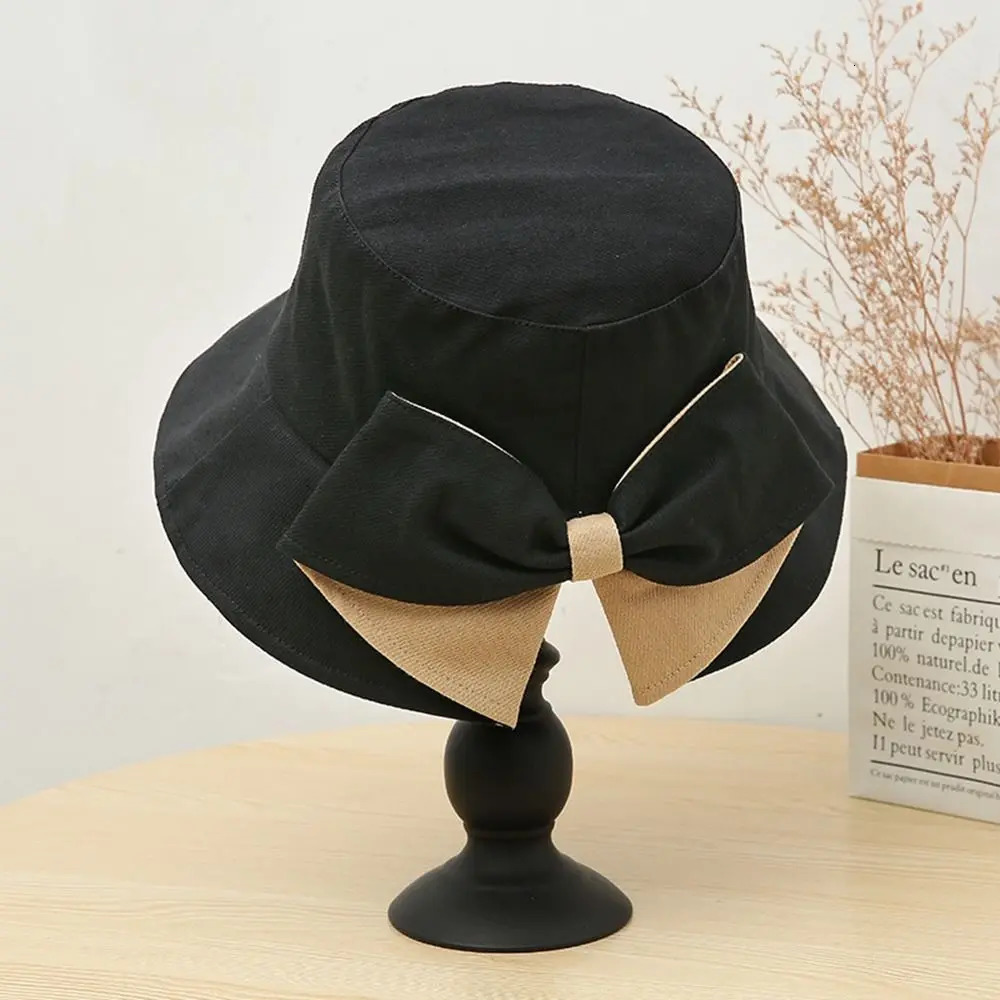 Women Cotton Fabric Cotton Bucket Hats 10 Colors Unisex Sunbonnet Cap Women Summer Hat Outdoor Fisherman Hat 250107