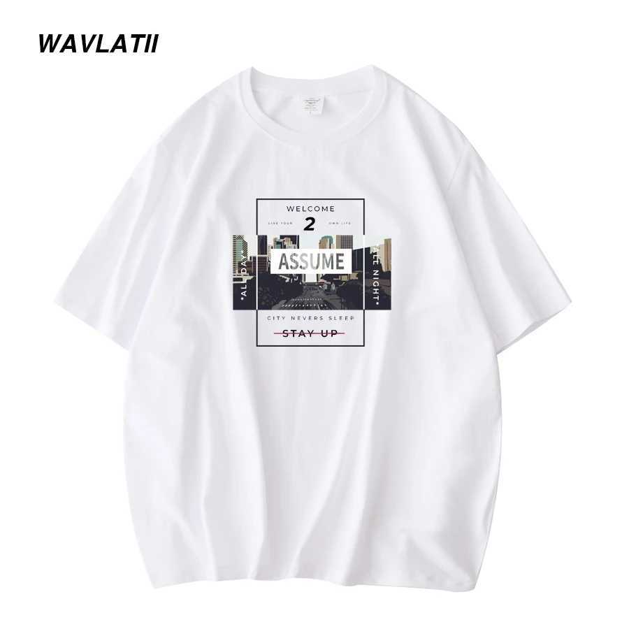 Vavrati new cool printed cotton mens T-shirt khaki O-neck short sleeved T-shirt mens black and white summer casual top WMT2303 M250108