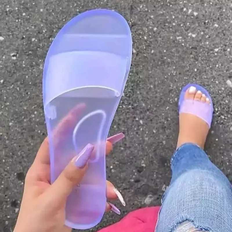New Arrival Comemore Womens Sandals Sexy Summer Shoes Womens Slippers in Fashion Slippers Womens Transparent Flat Shoes T250108