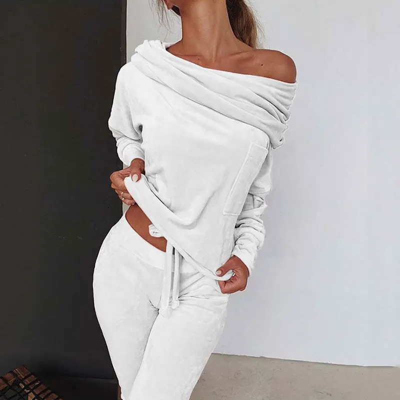 Sweatsuit Spring Outfits Women Sport Suit Zip Up Hoodie Jacket Sweaterpant Running Jogging Workout Casual Set Tracksuit 250106