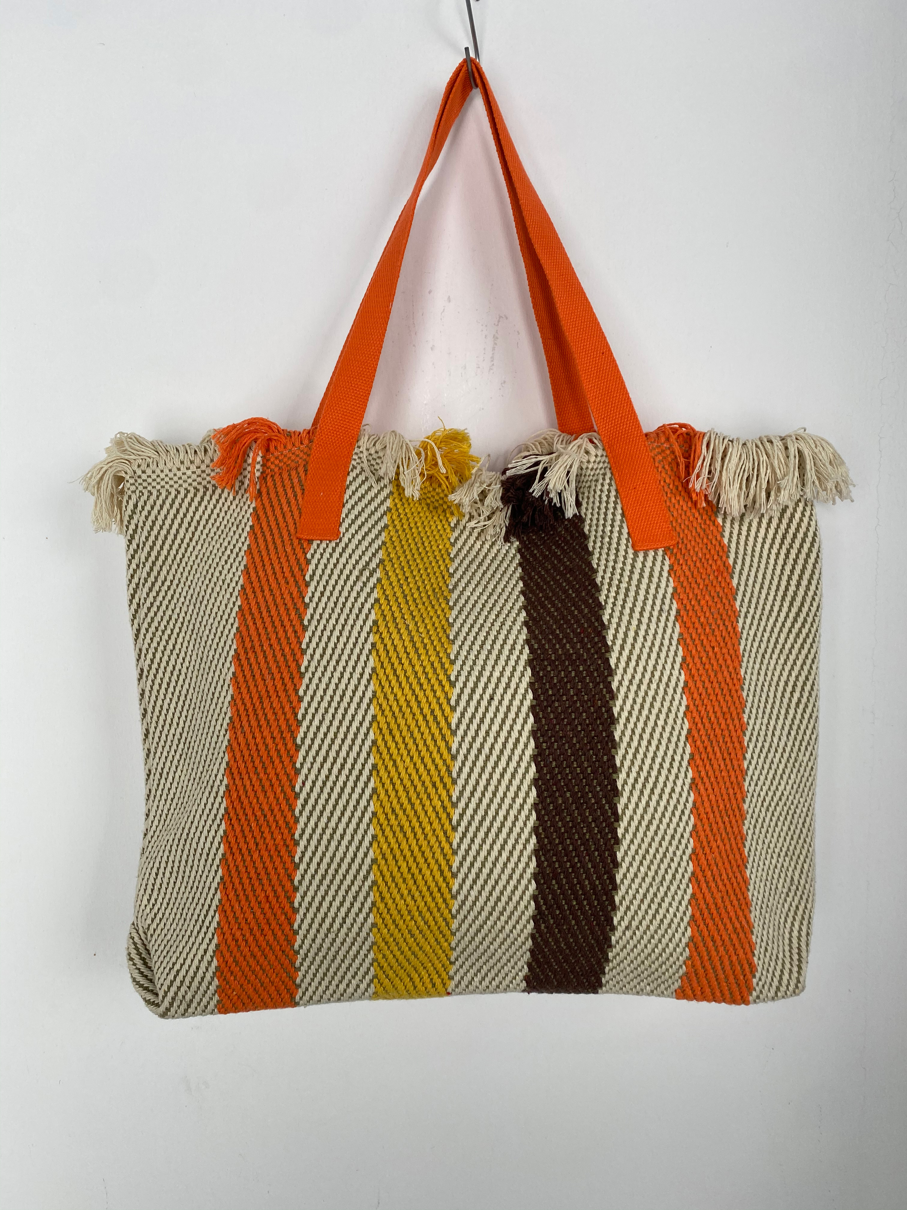 Eco-Friendly Handcrafted Linen Messenger Bag for Women