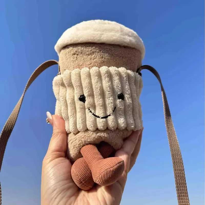 New jellycats Coffee Cup Shoulder Bag For Girls Crossbody Fun Pocket Storage Wallet WomenS