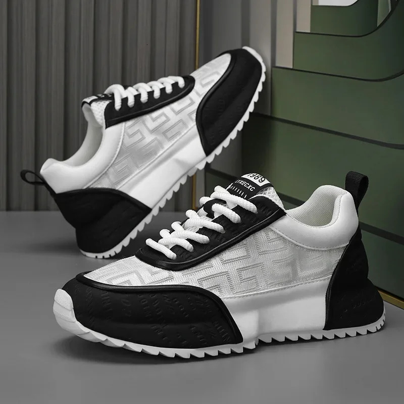 Mens Chunky Sneakers Designer Casual Breathable Sports Running for Men Lace Up Platform Vulcanized Shoes Big Size44 ddmythur