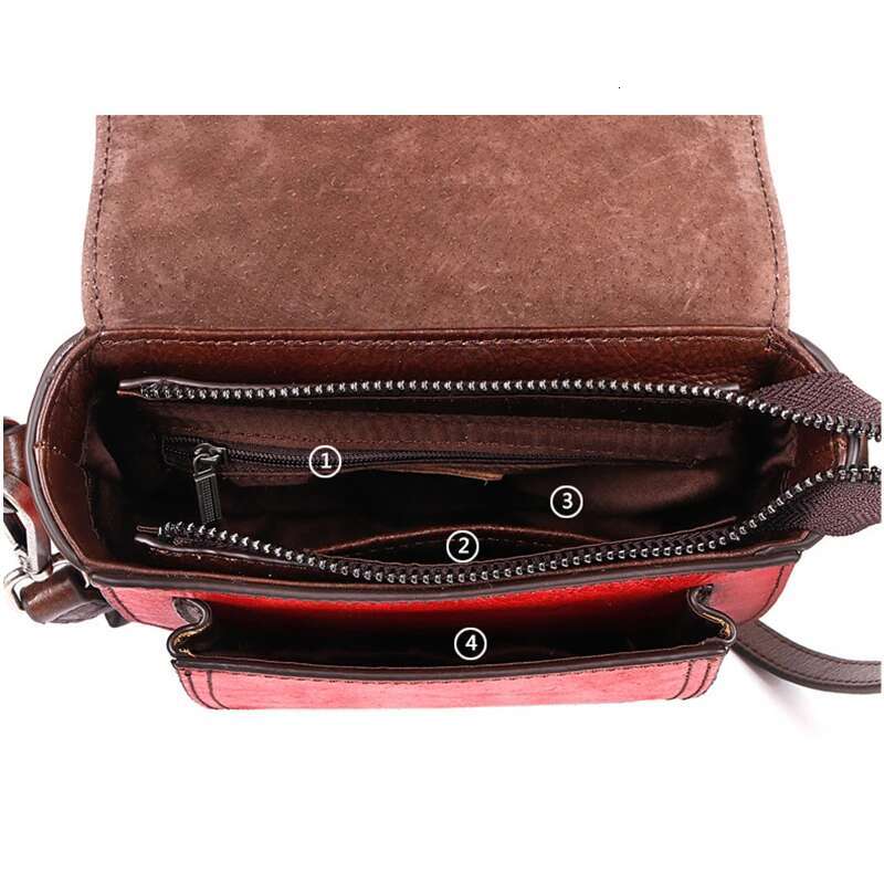 MOTAORA Handmade Emed Women Shoulder Bags For Female Genuine Leather Handbag Vintage Woman Saddle Crossbody Bag 2024