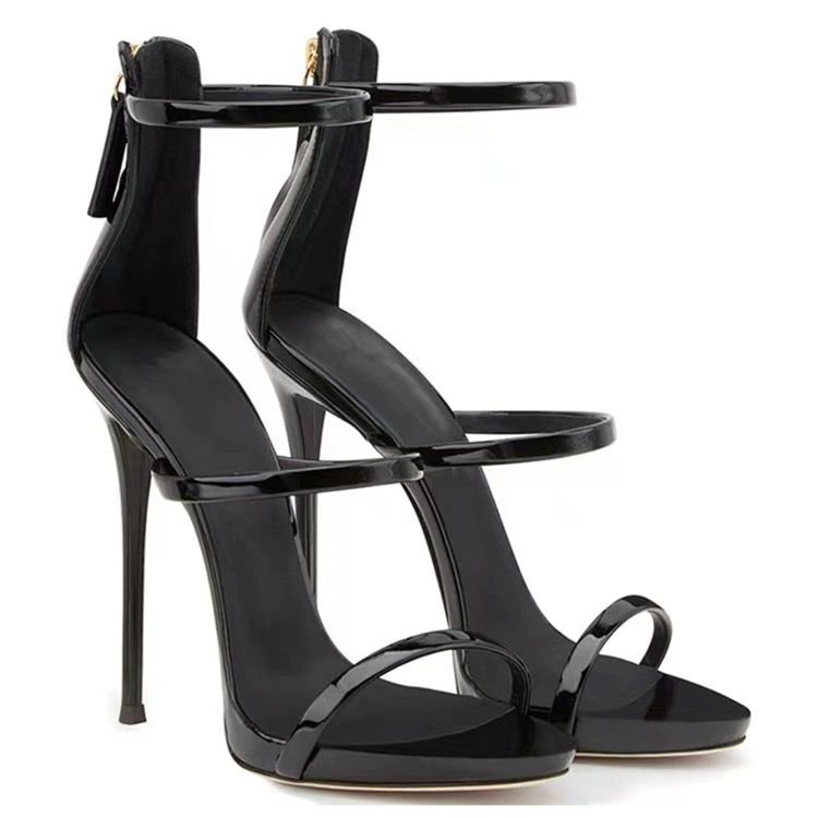 Women High Heel Increase Height Sexy Simple Style Fashion Versatile Trendy Triple Black Silver Free shipping