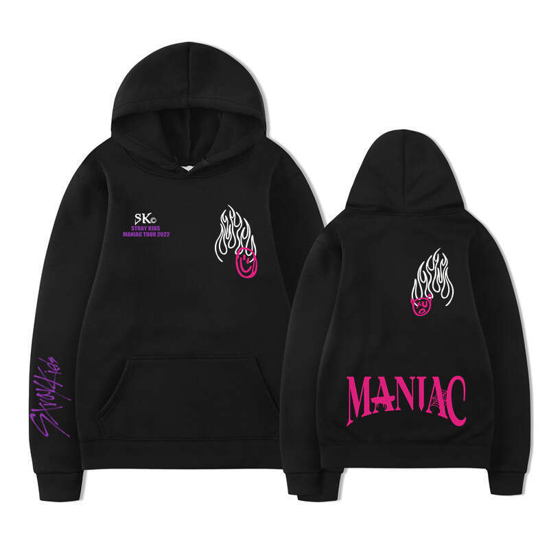 StrayKids MANIAC Tour Surrounding Support Clothing Same Pullover Sweater Women's Hoodie