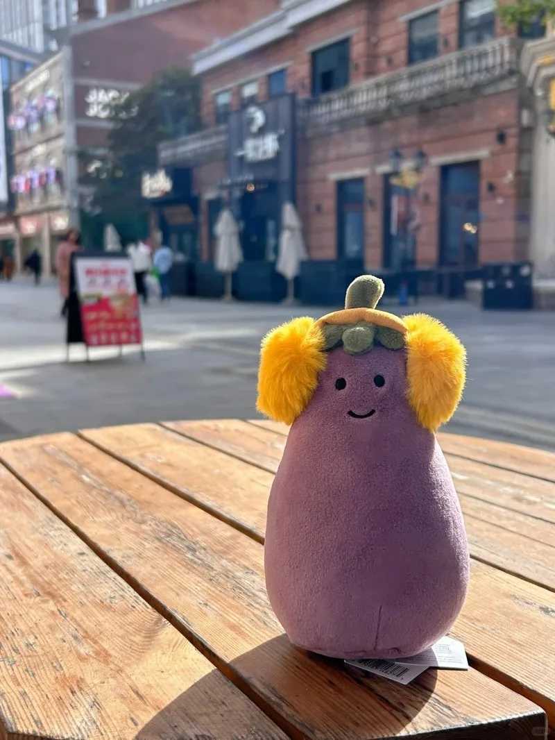 New Christmas jellys Cat Eggplant Doll Cute Cloak Vegetable Series Toys For Women Halloween Festival Gift