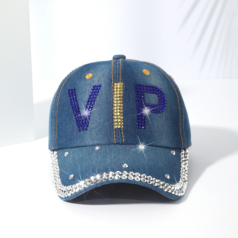 LOVE diamond baseball cap trend fashion diamond duck tongue cap female cowboy sunscreen letters decorated sun hat wholesale