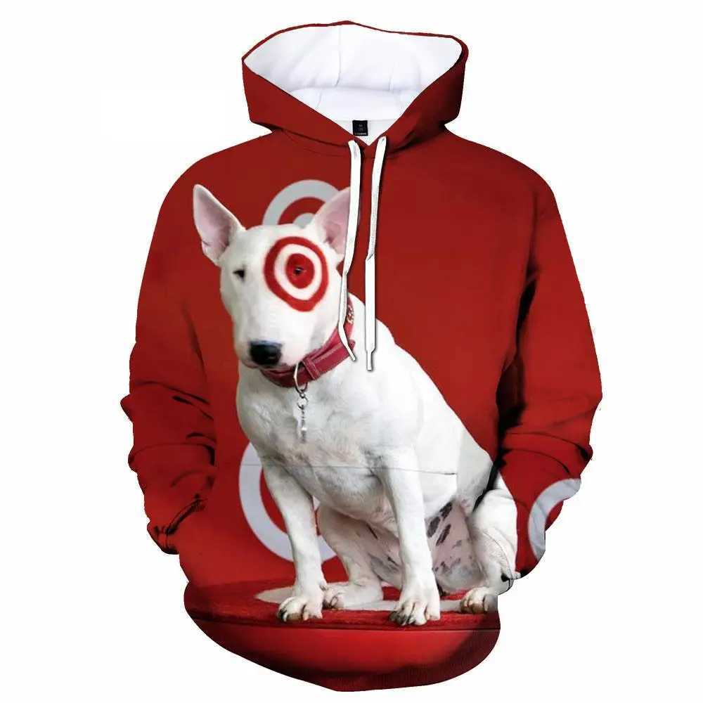 Fashionable printed mens and womens hoodies casual cute pet dog patterns street style lightweight tops DIY customization W250108