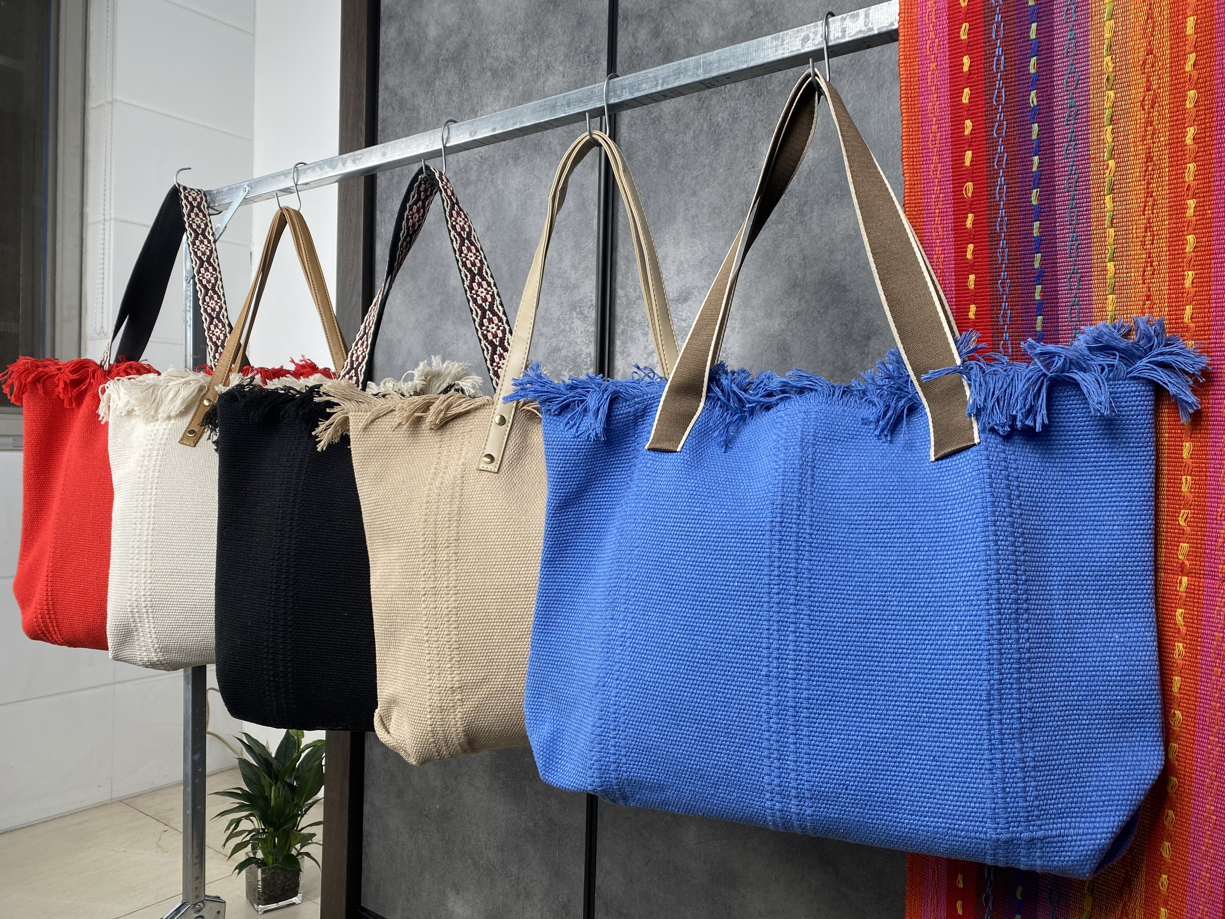 Handwoven Vintage Linen Crossbody Bag - Eco-Friendly and Stylish