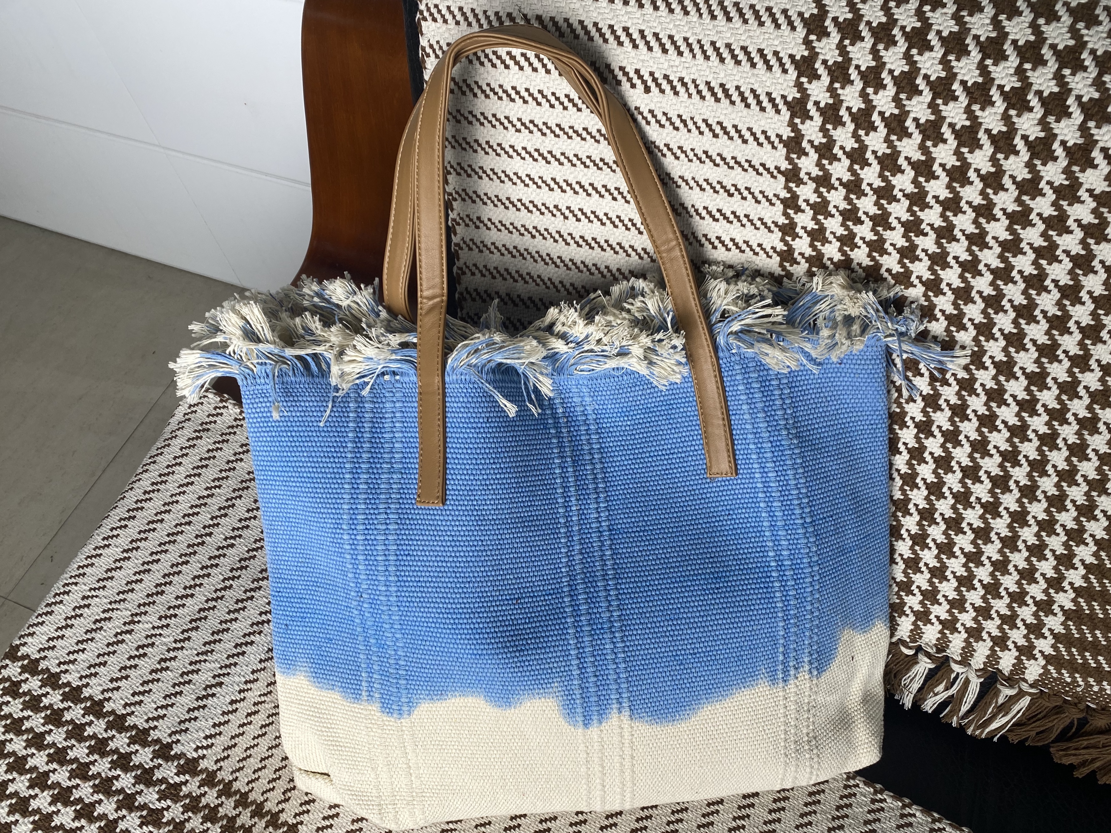 Vintage Handcrafted Cotton Canvas Shoulder Pouch