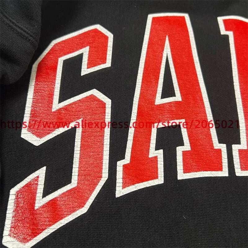 ARCH SAINT HOODIE Men Women 1:1 Best Quality Vintage Cracked Retro Print Oversize Pullovers
