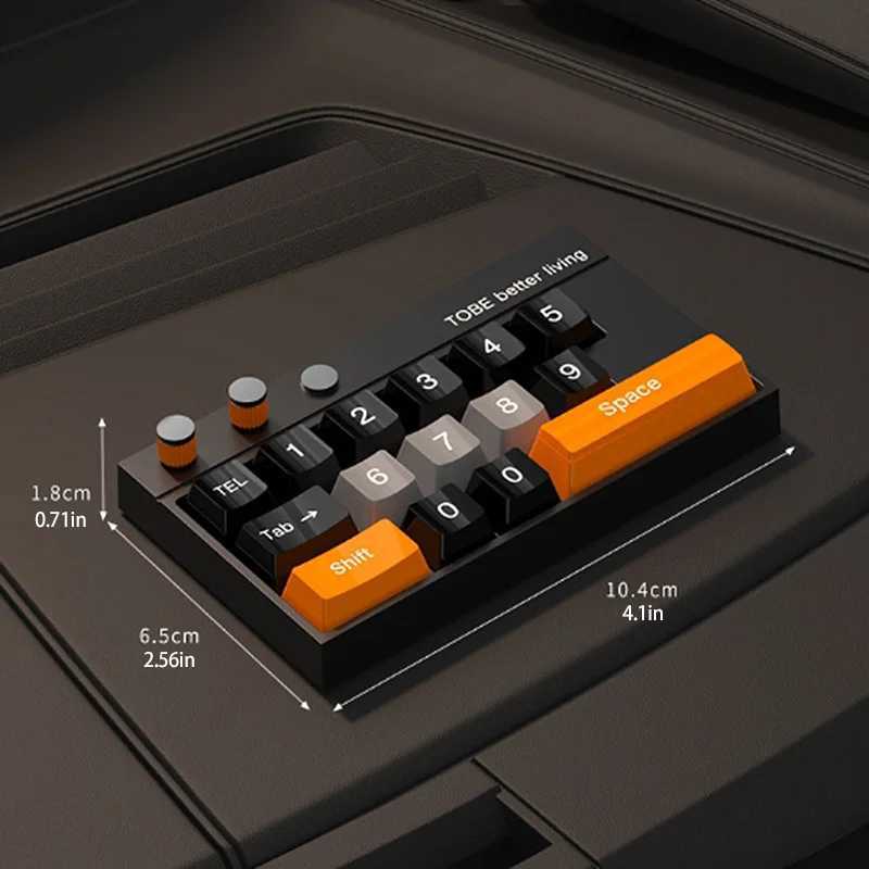 Interior Decorations Temporary parking number board for cars rotating universal mechanical keyboard shape sign hidden mobile automatic phone card H250