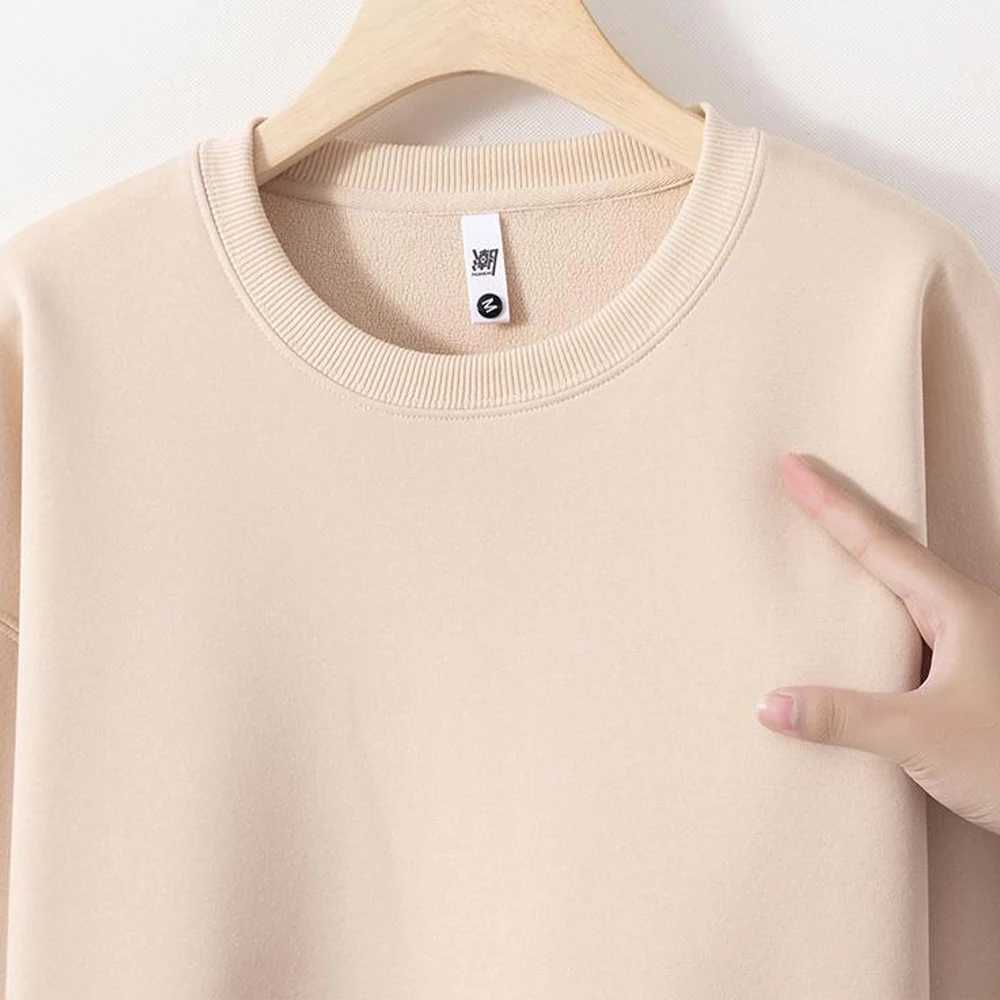 Winter heavy wool sweatshirt hooded sweatshirt unisex luxury thick work collar sweatshirt mens sweatshirt mens Moletons Masculinos sweatshirt W250108