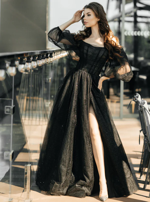 Sexy Off the Shoulder Prom Dresses Long Sequins Strapless Mermaid Formal Evening Gowns Side Split Custom Made Vestido De Novia Plus Size 06