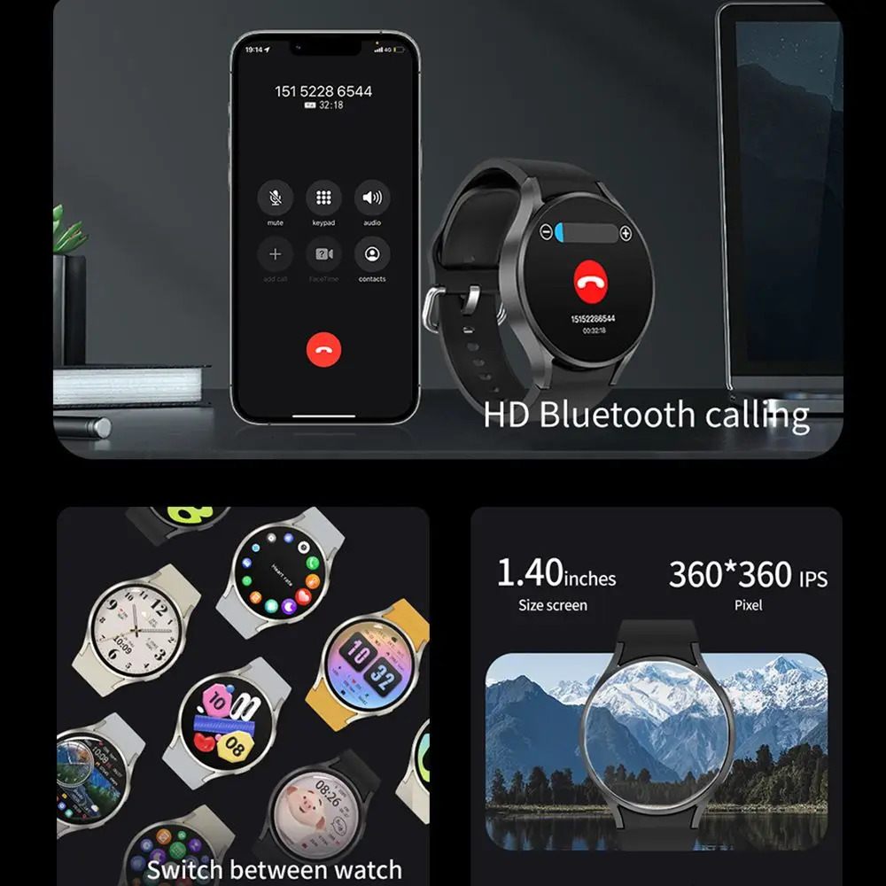 For Watch7 Smart Watch Men GPS Motion Track BT Calling Health Monitoring Sport Mode IP68 Waterproof Smartwatch women 250106