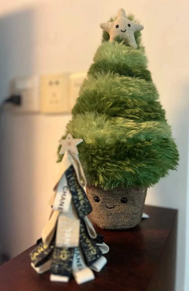 New 45cm Christmas Tree jellys Cat Doll Spruce Decoration Scene Toy Holiday Birthday Gift