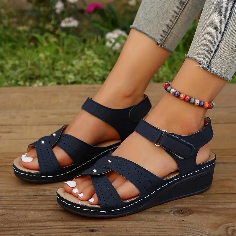 2025 S Fashion Designer Sandals Women Wedge Summer Woman Casual Platform Walking Sandalias Comfortable Non Slip Beach Shoes Female