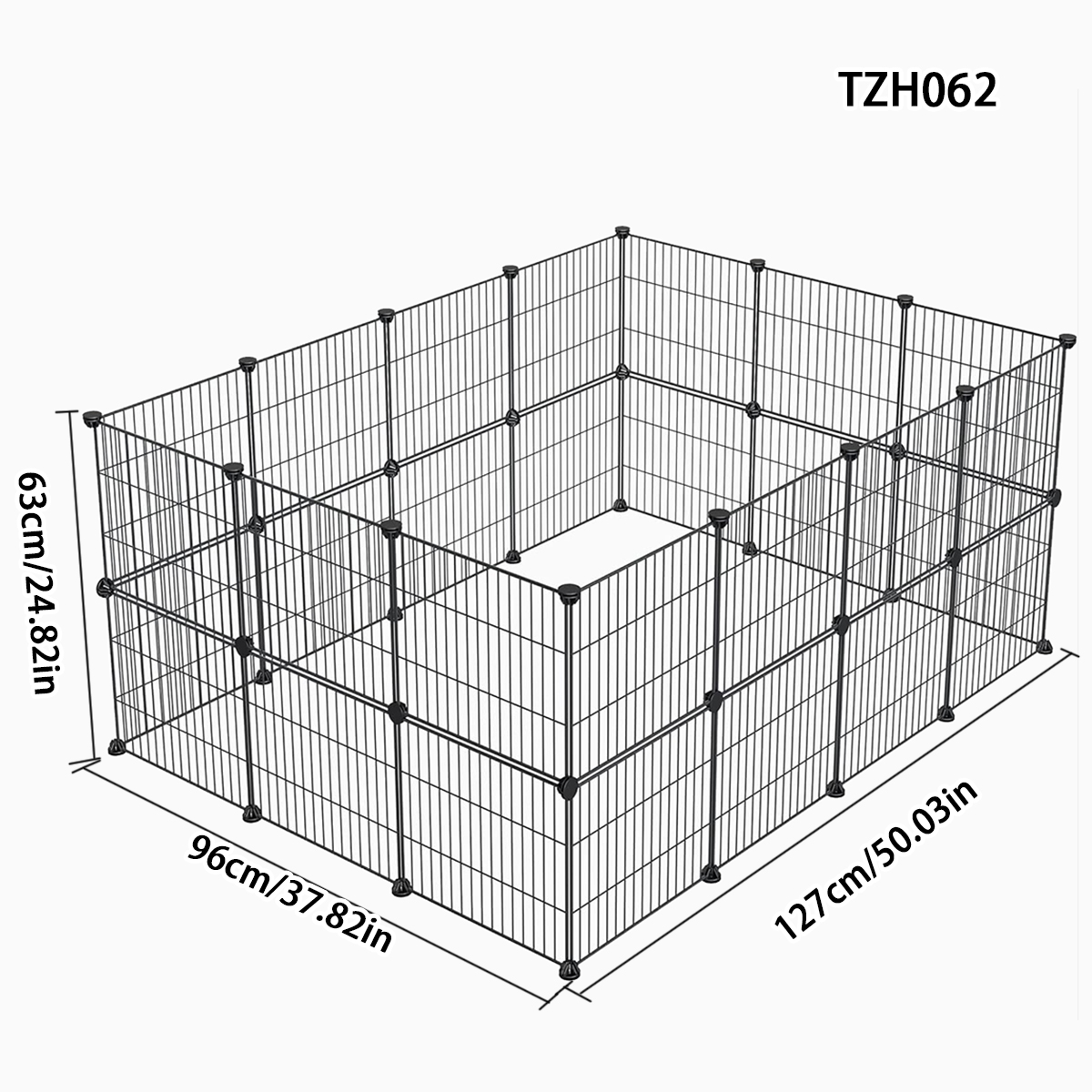 Small Dog Household Enclosure - Pet Gate for Toy-Sized Dogs Including Teddy Bear, Bichon, Corgi, and Chihuahua