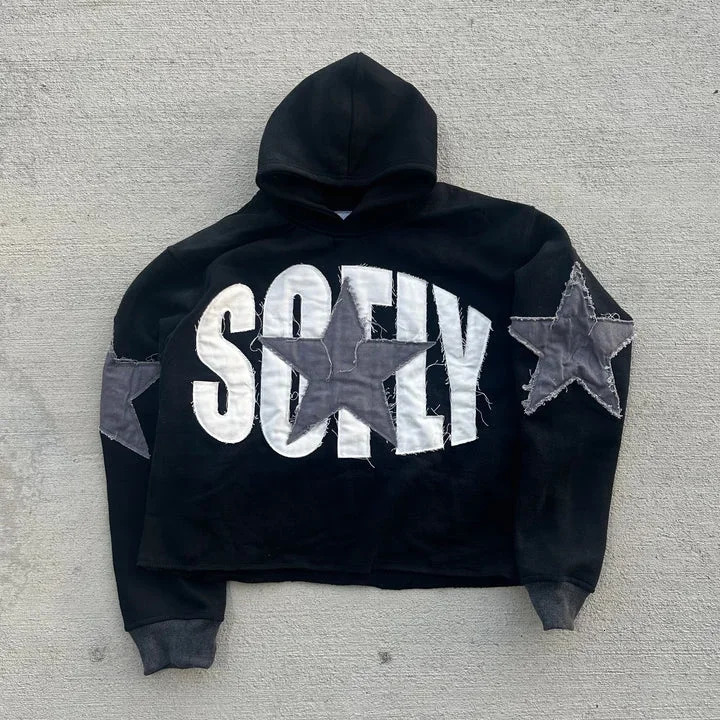 Men's Hoodies Sweatshirts High Street Peace Retro Letter Patch For Men And Women Y2K Harajuku Hip Hop Gothic Casual Joker Clothing Daily Outfit M