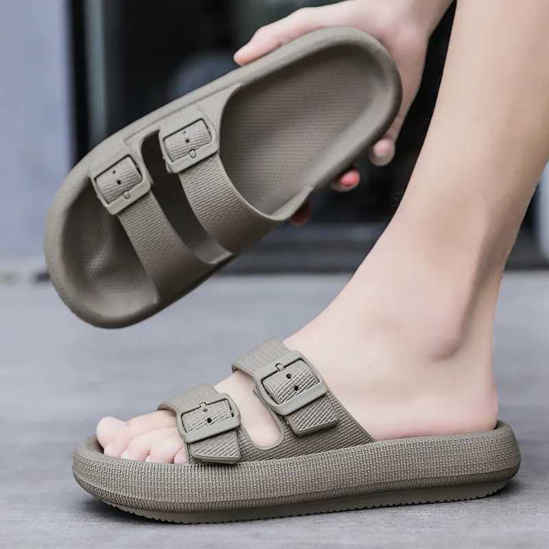 New Arrival Summer mens slippers massage chlorine leisure indoor slippers bathroom slippers outdoor slippers quick drying beach sandals T250108