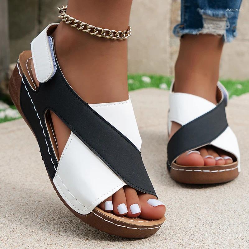 Sandals Summer Women Shoes Soft Shoe Breathable Women's Beach Woman Elegant Sandal Footwear Female zhanyishengli
