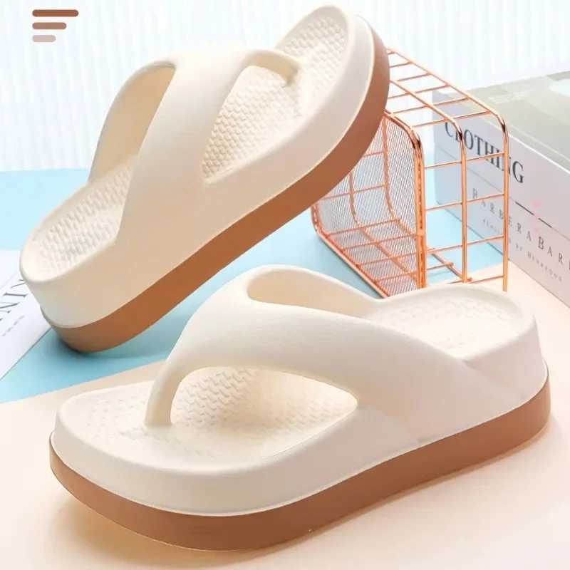 New Arrival Womens flip up popular design shoes trend casual platform sandals anti slip outdoor slippers unique function flat sandals T250108