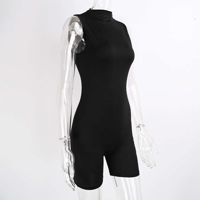 Summer Sexy Waist And Hip Lifting Sports Tight Fitting Jumpsuit, Women's Shorts