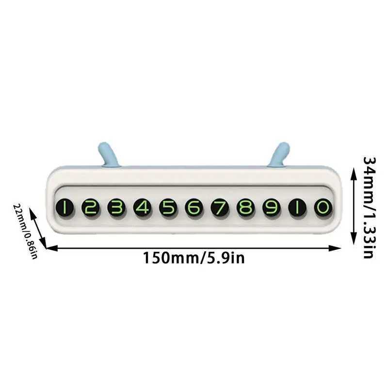 Interior Decorations Temporary car parking card car dashboard parking phone license plate car design parking sign card H250108