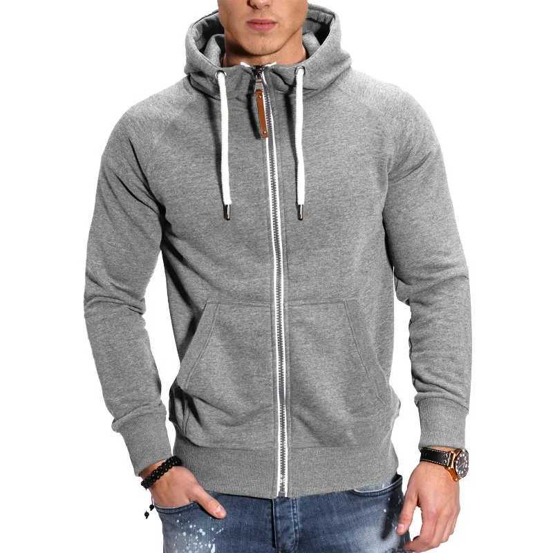 Mens Raglan sleeve cardigan with high-quality texture and colorful blocking design loose sports style mens hoodie W250108