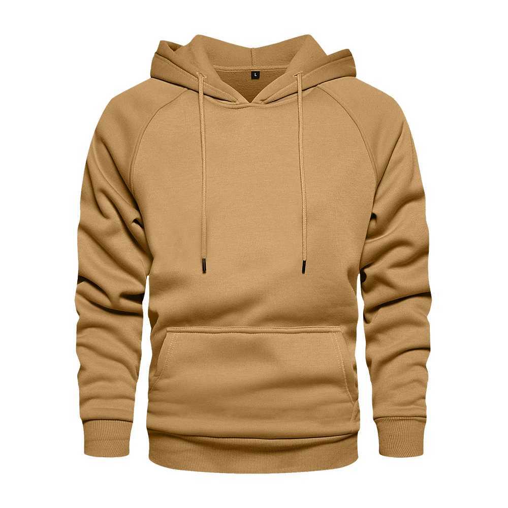 Yellow hoodie/sportswear mens top hoodie hip-hop streetwear autumn winter long sleeved hoodie mens zipper set W250108